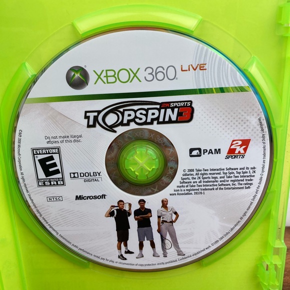 2k Sports Topspin 3 Xbox 360 Game Complete With Manual Tested Pre-Owned - Picture 5 of 12